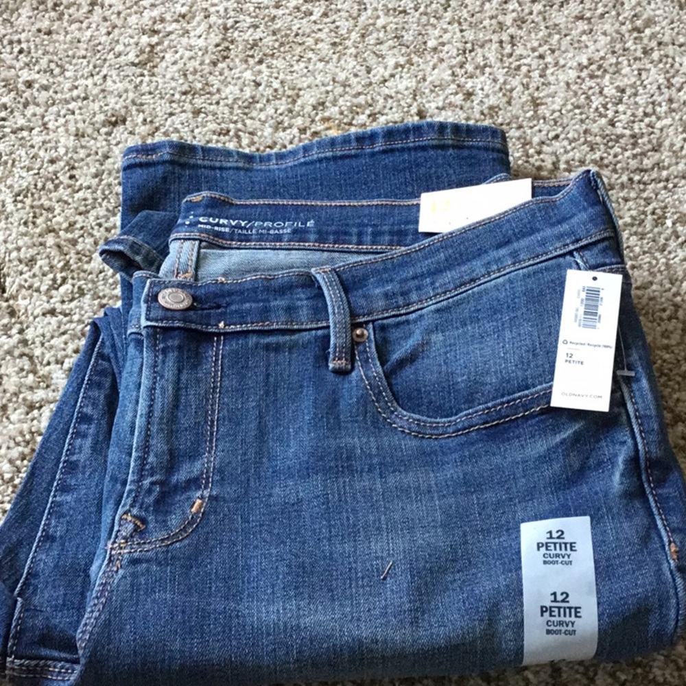NWT 2 pair Old Navy Curvy Petite Boot Cut